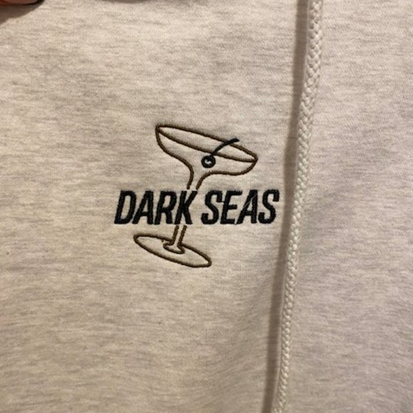 Dark Seas Hoodie with Martini Stitching on front and back - Picture 2 of 5